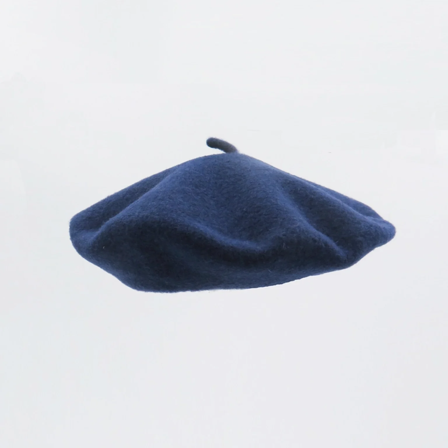 Béret classique bleu denim