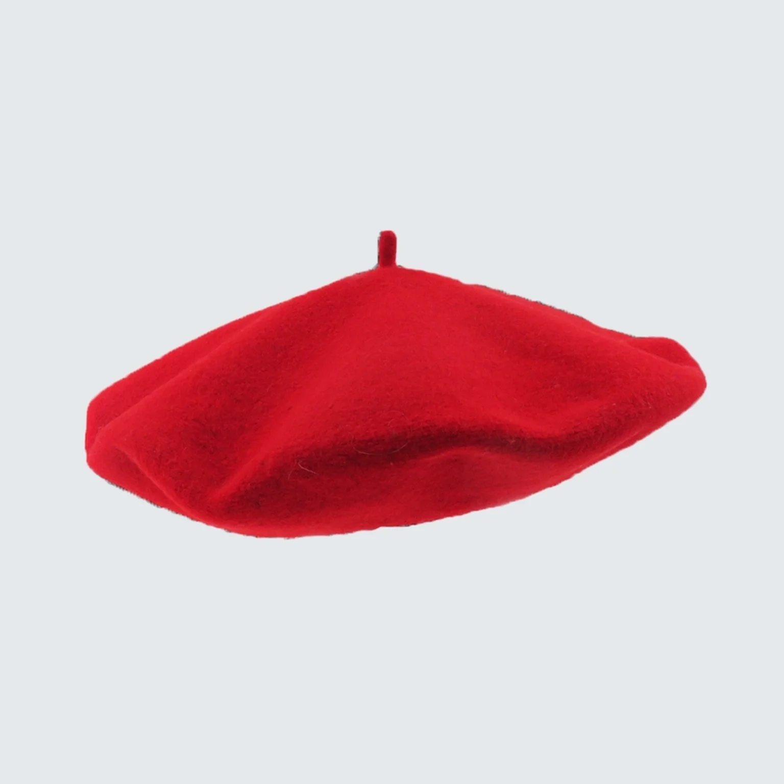 Béret classique rouge