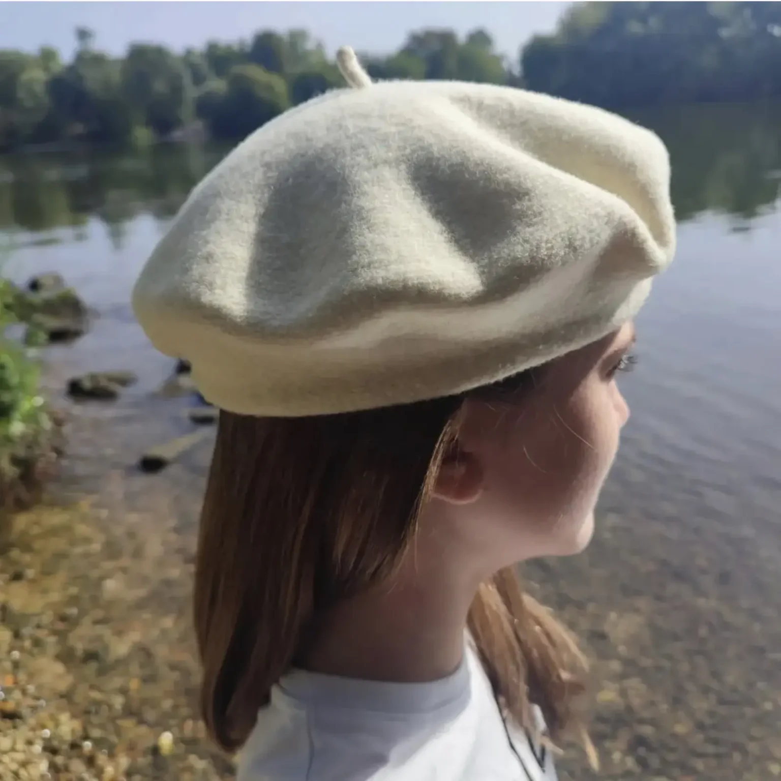 Béret écru