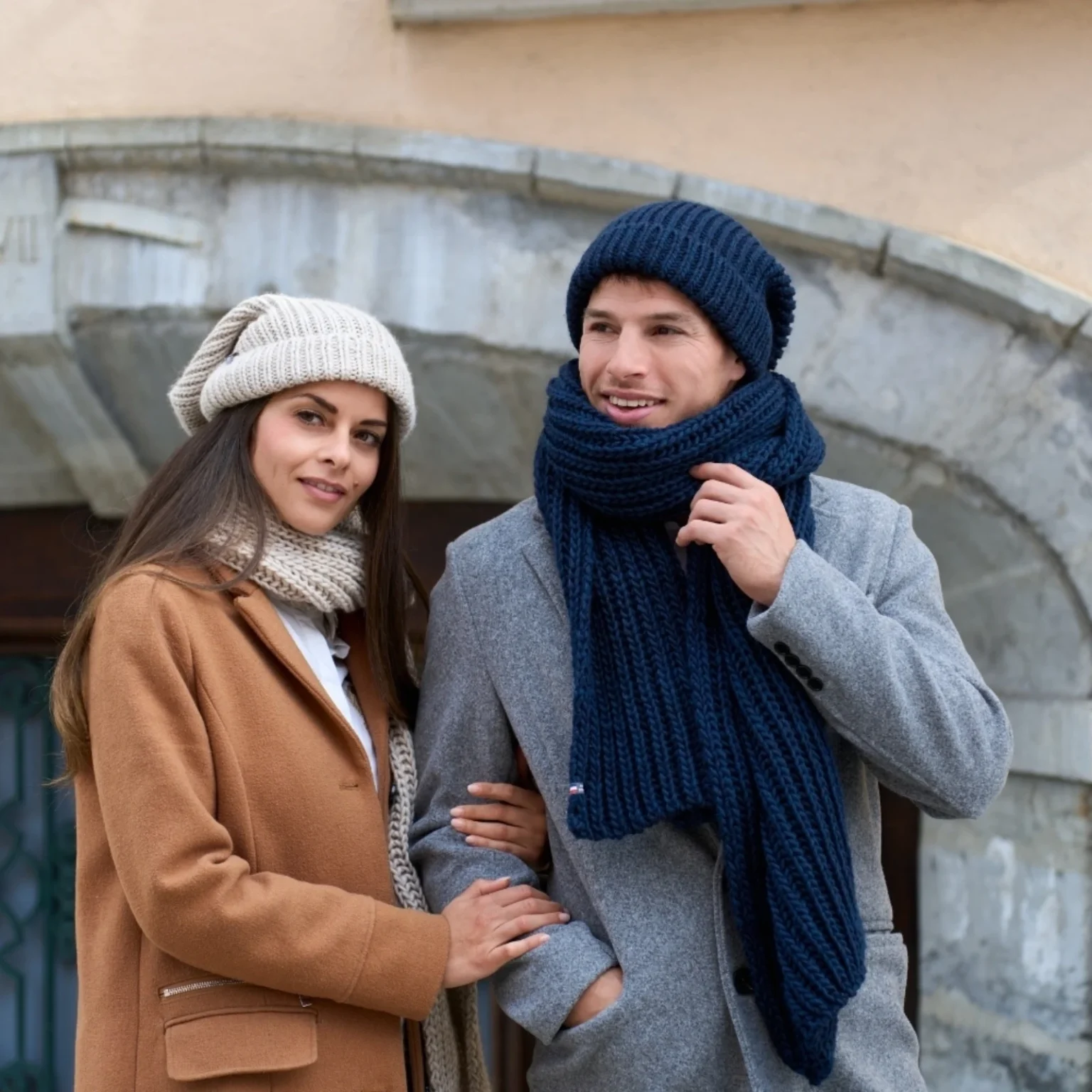 COLOMBE - Echarpe en laine à grosses mailles4