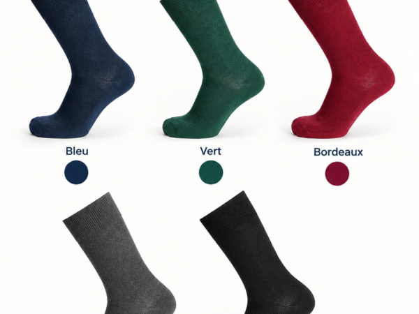 Chaussettes homme Les Mailles Piquées – palette de couleurs