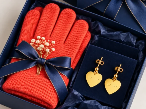 Coffret Margaux - gants & boucles d’oreilles