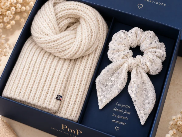 Coffret Milaine PmP avec bonnet, écharpe et accessoires