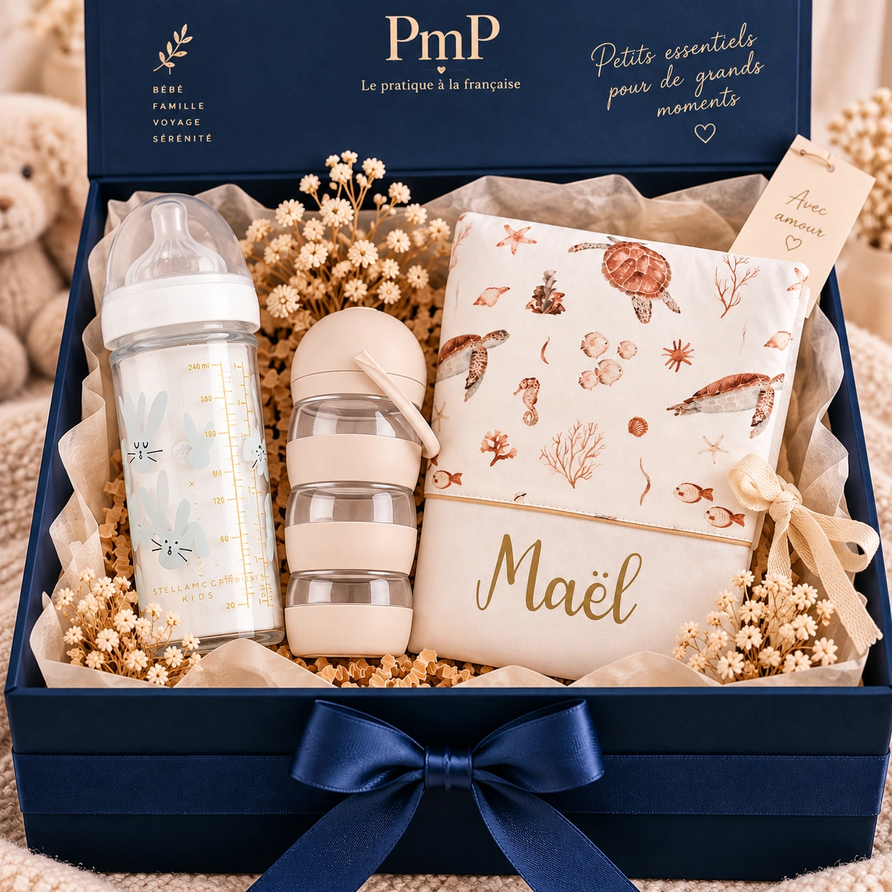 Coffret bébé Maël Marine Made in France