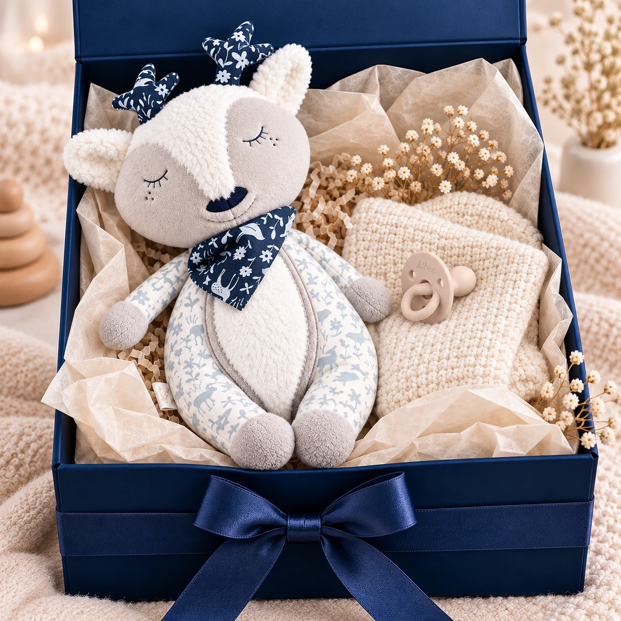 Coffret Liwei doudou et tétine Made in France