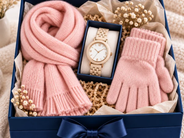 Coffret Agathe PmP avec écharpe, gants et accessoires