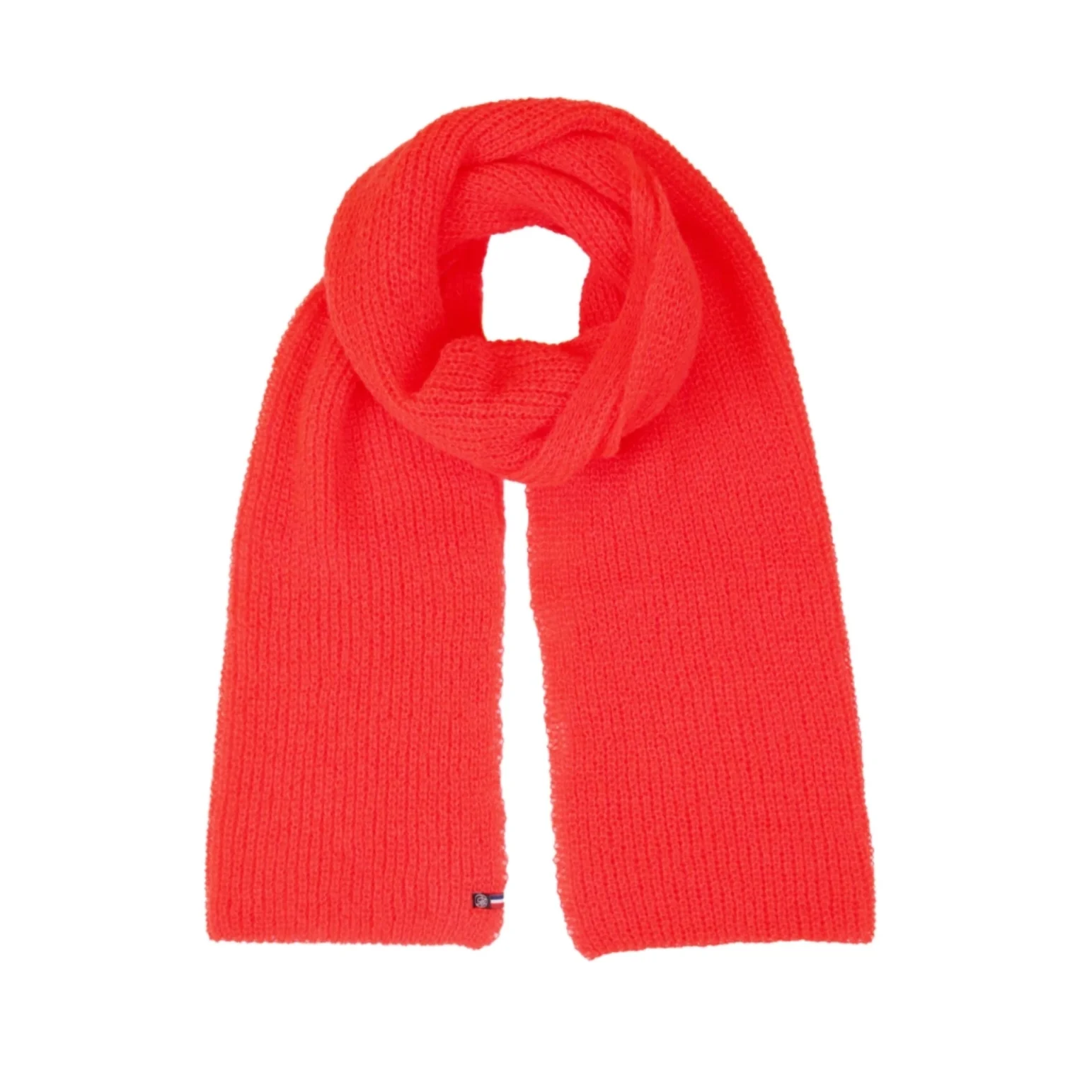 Écharpe en mohair corail pour femme