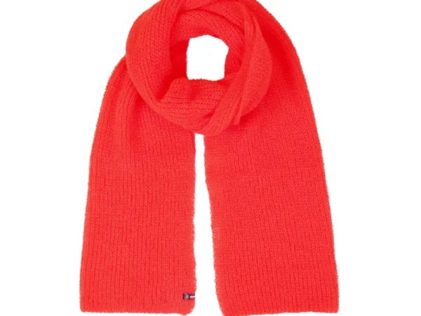 Écharpe en mohair corail pour femme