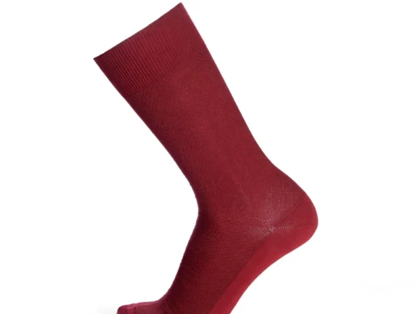 Chaussettes homme « Les Mailles Piquées » — Bordeaux