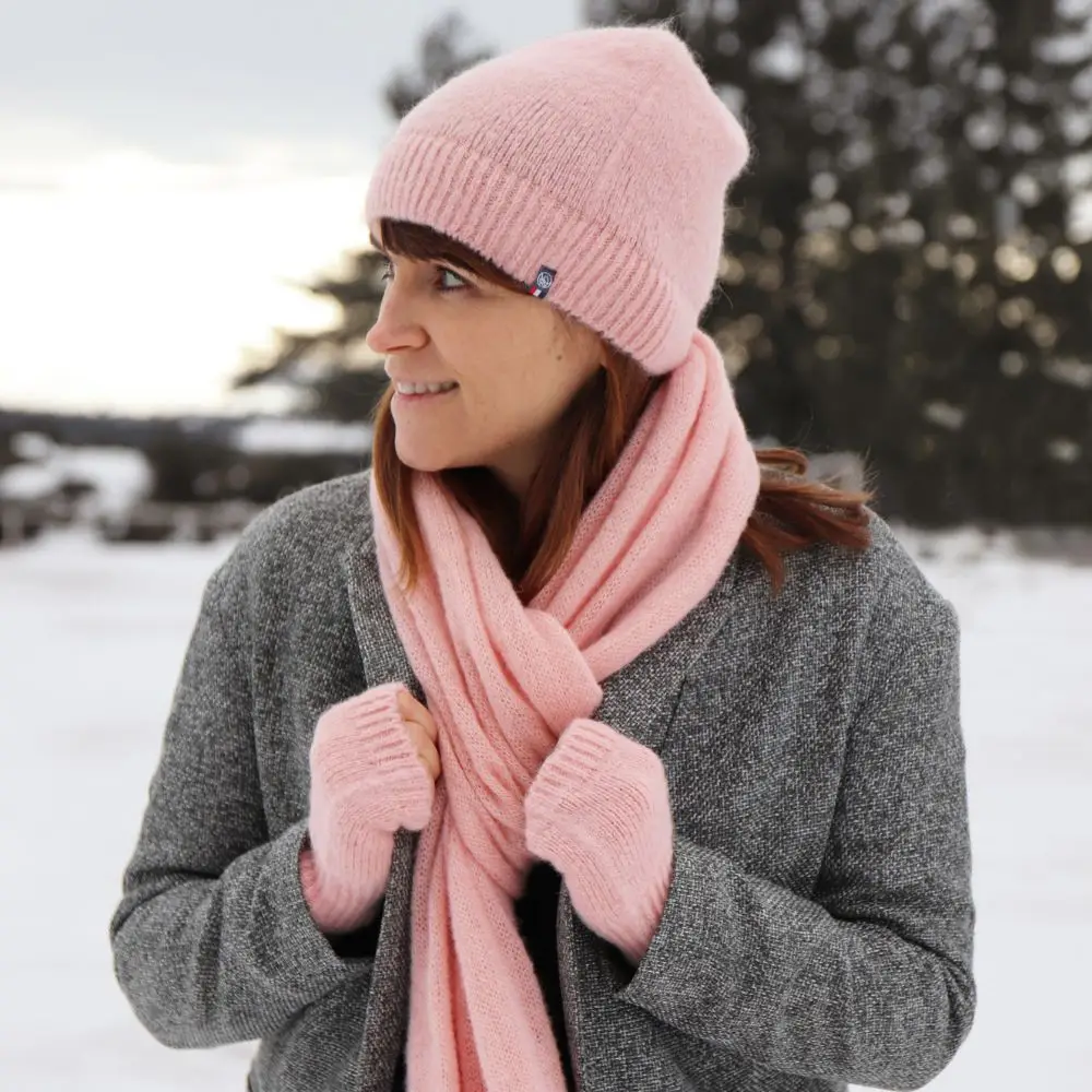 Mitaines nude en laine Made in France