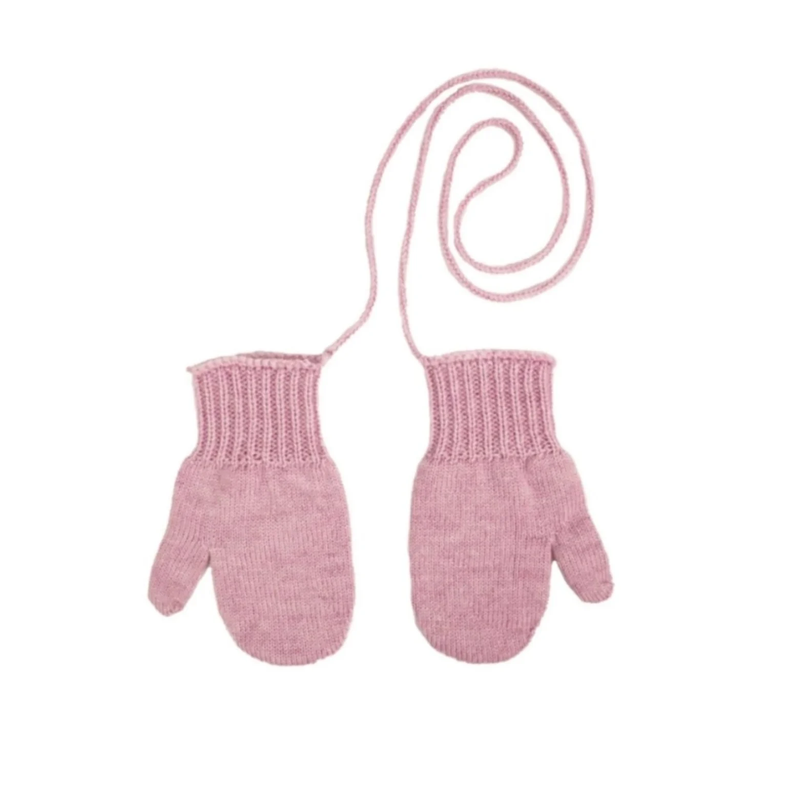 Moufles Perinne enfant 100 % laine mérinos poudre