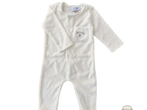 Pyjama bébé 100 % velours coton bio