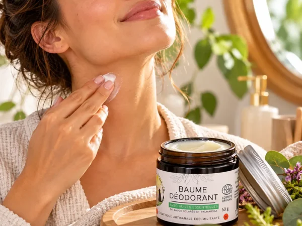 Baume déodorant bio avec huiles essentielles