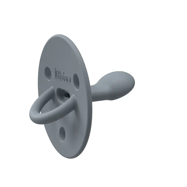 Tétine ChooChoo Blue Grey silicone médical +6 mois